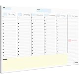 PACKLIST® Wochenplaner Block A4 ohne Festes Datum. Terminplaner, Familienplaner mit 52 Wochen. Notizen, Pläne, Wichtig - Exklusiver Kalender mit ECO-Verpackung - 100% Papierprodukt, kein Plastik