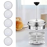 Mesh Screen Kaffeepresse Filter French Press Ersatzfilter 5 Zoll Wiederverwendbarer Edelstahl Mesh Filter f¨¹r French Press Kaffee Teemaschinen