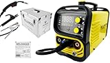 WELDINGER ME 1300 GASFLUX Fülldrahtschweißgerät im Koffer + Elektroden + 1kg Fülldraht + Stromdüsen + Fülldraht-Gasdüse