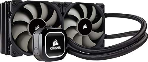 Corsair Hydro H100x Wasserkühlung (2 x 120mm Lüfter, All-In-One High Performance CPU) schwarz