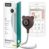 Lionelo Babyline Smart elektronisches Babyphone,Baby Camera Wi-Fi,Mobile Applikation,Bewegungs Geräuscherkennung,Sichtbarkeit im Dunkeln,Temperatursensor, Innenbereich 5,3 x 3,3 x 28,5