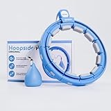 Gymside Hoopside Pro Original - Leiser Smart Hula Hoop, Fällt Nicht herunter, geeignet für Anfänger, Hula Hoop zum abnehmen und fit Werden, mit Massagenoppen,18 abnehmbare Glieder (Blau)