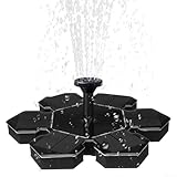Müheloser Solarbrunnen mit 4 Wassersprühvarianten für den Außenbereich