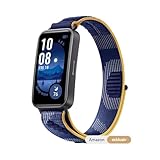 Huawei Band 9, Bluetooth, iOS & Android, bis zu 14 Tage Akkulaufzeit, Comfortable Wear, TruSleep 4.0, wissenschaftliches Schlaftracking, 100 Training Modes，smartband，Blue Nylon【Amazon Exklusiv】