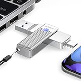 ORICO UFSD USB C Stick 128 GB, Stabil 405 MB/S, Metall Effiziente Wärmeableitung Memory Stick, 2 in 1 USB 3.2 Type C OTG Dual Flash-Laufwerk für Designer, Schule, USB-C Handy, MacBooks (LD-Series)
