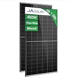 JA 450W Solarpanel Bifacial Glas-Glas Modell: JAM54D40 LB – Hochleistungs-Photovoltaikmodul, N-Typ, Half-Cell, für Balkonkraftwerk & PV-Anlage, robust & langlebig