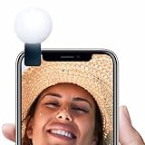 Kamera Video Licht Clip: Smartphone Fülllicht, Selfie Ring Licht für Telefon | USB wiederaufladbares Selfie Licht, Tiny tragbares Ringlicht für Fotografie,