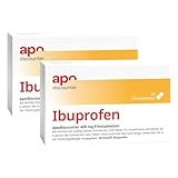 apodiscounter Ibuprofen 400 mg Schmerztabletten (2x 50 Stk) - schnell wirksam & stark gegen Schmerzen