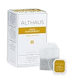 Althaus Tee PURE PEPPERMINT 20 x 1,75g ⋅ Pfefferminztee im klassischen Teeaufgussbeutel ⋅ DELI PACK