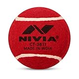 Nivia Schwerer Tennisball, Cricketball, 12 Stück, Rot