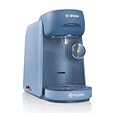 Bosch Tassimo finesse Kapselmaschine TAS16B5, über 70 Getränke, intensiverer Kaffee auf Kopfdruck, Abschaltautomatik, perfekt dosiert, platzsparend, 1400 W, lupinenblau