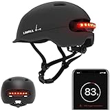 LIVALL Smart Cityhelm, Fahrradhelm Bluetooth mit automatisch LED Rücklicht, SOS Warnsystem und LED-Rückleuchten, Blinker, Radhelm für Stadtpendler, Erwachsene: Herren, Damen, Schwarz