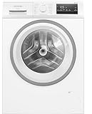 Siemens WM14N127 Waschmaschine iQ300, Frontlader mit 8kg Fassungsvermögen, 1400 UpM, speedPack L, smartFinish, Outdoor-Programm, LED-Display, Weiß, 60cm