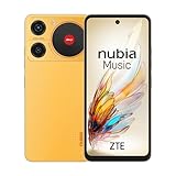 ZTE Nubia Music Smartphone, 16,9 cm (6,6 Zoll), HD+ 90 Hz, Super-Lautsprecher 100 dB, Dual-Kopfhörereingang 3,5 mm, DTS-Sound: X Ultra, 4 GB RAM (+ 4 GB Virtual RAM), 128 GB ROM, Zeel Orange