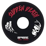 Base Unisex – Erwachsene Udendørs inlinerruller til døre BASE Outdoor Inliner Rollen Pro Sudden Death 4 er Pack 76 mm 84A H rte extrem haltbar, Schwarz, EU