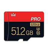 512GB Micro SD Memory Card with SD Adapter Class 10 Micro SD Card High Speed for Phone,Tablet, Game Console,Dash Cam,Camcorder,Camera