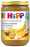 HiPP Bio Frucht & Getreide Exotische Früchte mit Couscous, 6er Pack (6 x 190g)