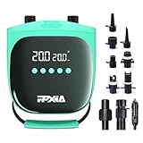 PPXIA Elektrische SUP Pumpe 20PSI Hochdruck SUP Luftpumpe Elektrische Paddle Board Pumpe 12V DC Dual Stage Inflation & Deflation, Auto-off für Aufblasbare Stand Up Paddle Boards Kajak Zelt Matratze