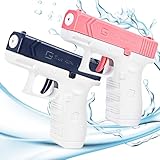 Wasserpistole für Kinder Erwachsene 2 Stück,Kleine Wasserpistolen Großer Kapazität mit Reichweite bis zu 10-12 M,Wasserspritzpistolen Mini,Wasser Spritzpistole für Sommerpartys im Freien,Strand,Pool