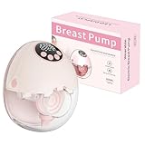 Wagxoey Milchpumpe Elektrisch, Elektrische Milchpumpe Handsfree 4 Modi 12 Stufen mit 17/19/21 mm komfortabler Flansch, Schmerzfrei Leise (1 Stück)