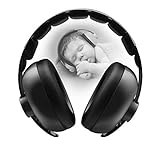 BBTKCARE Baby Gehörschutz Kopfhörer mit Geräuschunterdrückung für Babys für 3 Monate bis 2 Jahre (schwarz)
