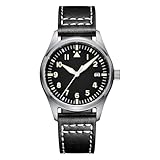 ADDIESDIVE Herren Automatikuhr Unterwasser 200m Analoge Herrenuhr Mit Lederband H2