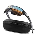suoso Schnelle Brille-Sportbrille-Polarisiert-Fahrradbrille-Herren-Damen-TR90 Rahmen,UV400 Schutz, Klarer Blick, Radsportbrille Laufbrille MTB Rennrad Ski Rave,13