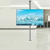 360 Grad drehbare TV-Wandhalterung für 81,3 cm (75 Zoll) LED-Bildschirme, TV-Schrank, Bodenständer mit Drehfunktion, passend für Fernseher mit einer Größe von bis zu 60 bis 85 cm