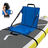 Universeller Kayak SUP-Sitz für Stand Up Paddling Board BLUE/BLACK passt auf ALLE SUP-Boards, benötigt KEINE D-Ringe und Metallkarabinern zur Montage Einfache Installation mit 2 Gürteln (Blue)