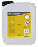 MIPA Festa Holzwurm-EX, Holzschutzmittel gegen Insekten, Vorbeugend und Bekämpfend, 5 Liter