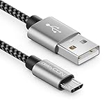 deleyCON 1,5m Nylon Micro USB Kabel Ladekabel Datenkabel Metallstecker Laden & Synchronisieren Handy Smartphone Tablet