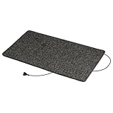 Infrarot Teppichheizung Heizteppich 60x100cm, Made in Germany, Heizmatte Fußwärmer 71 Watt, 230V, Anthrazit