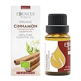 Essences Bulgaria Ätherisches Bio-Ceylon-Zimtöl 15 ml | Cinnamomum Zeylanicum | 100% rein und natürlich | Unverdünnt | Therapeutische Qualität | Aromatherapie | Kosmetik