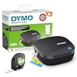 DYMO LetraTag 200B-Beschriftungsgerät mit Bluetooth | kompakter Etikettendrucker | verbindet Sich über Wireless Bluetooth-Technologie mit iOS und Android | inklusive 1 x Papierschriftband in Weiß