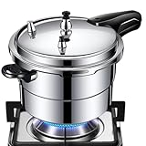 Tragbarer Schnellkochtopf, 4,3 l Druckkochtopf, Druckkanne aus Aluminiumlegierung, Induktionskochgeschirr für Zuhause