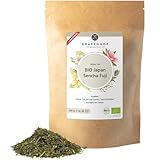 Grüner Tee Sencha aus Japan, 500g loser Bio Tee, direkt aus Fuji, japanischer Premium Tee, aromatisch, leicht süß, leckere Alternative zu Gyokuro, Matcha Pulver, Japanese Green Tea