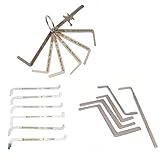 18-teiliges Lockpicking-Spannwerkzeug-Set – europäisches Schloss, Edelstahl-Brechstangen-Set