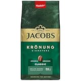 Jacobs Krönung Aroma Bohnen Classic 500g – Volles Aroma, Nussig, Zitrusnote, Arabica & Robusta Bohnen, Intensität 6/10, ideal für klassischen Kaffee