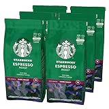 STARBUCKS Espresso Roast, Dunkle Röstung, Filterkaffee, 200 g (6er Pack)