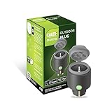 Calex Outdoor Smart Plug – WLAN Bluetooth Steckdose für Außen – IP44 wetterfest – kompatibel mit Alexa & Google Assistant – smarte Gartensteckdose mit Timer – 3680W – Calex App erforderlich