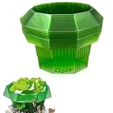 PASLFC Schneckenkragen,22 Stück Schneckenring,Schneckenabwehr Ohne Chemie,Schneckenkragen aus Plastik,Schneckenschutzkragen,Schneckenstopp,Schneckenschutzring für Ihre Salatpflanzen und Kohl
