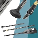 Glory Boards ® - Carbon Paddel für SUP – Kajakoption mit Zubehör möglich - 3 Teiliges SUP-Paddel – kleines Packmaß – leicht und robust – ideal für aufblasbare iSUPs