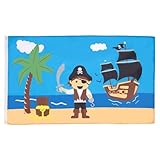 AZ FLAG - Flagge Pirat Schatz-Strand - 90x60 cm - Piraten Fahne 100% Polyester mit Messing-Ösen - UV-beständig - Vives Farben - 50g