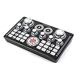 Breeshy Audio Mixer USB Externe Soundkarte für Kopfhörer Live-Streaming Soundkarte für Handy Computer Mixer Audio 48V