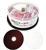 Bedruckbare Blu-ray Rohlinge Smart-Glossy 25GB BD-R SL Inkjet Printable Weiß Glänzend - 25er Spindel-Box Glossy