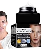 Nogiveupp BB-Creme für Herren - Langanhaltender feuchtigkeitsspendender Herren-Concealer | Gesichts-Make-up für Männer, Tonisierungscreme für alle Hauttypen, Ölkontrolle, gleichmäßiger Hautton, Poren
