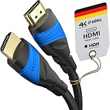 KabelDirekt – 4K HDMI-Kabel – 5 m – Erhältlich in 0,15-22,5 m – Für jeden HDMI-Anschluss (4K@60Hz, HDMI 2.0, High Speed mit Ethernet, Blu-ray, PS5, Xbox Series, Switch – schwarz)