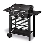 Enders Gasgrill SAN DIEGO NEXT 3, 3 Brenner aus Edelstahl, mit Grillthermometer, kleiner, Camping, Edelstahlrost, Balkon Gas Grill,stabile Seitenablagen#80166