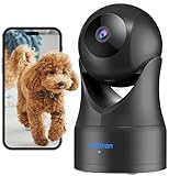 owltron Überwachungskamera innen, Babyphone mit Kamera und app, 360°WLAN IP Kamera mit Bewegungserkennung, 2-Wege Audio, Hundekamera/Haustierkamera/Babyphone Kamera mit Nachtsich