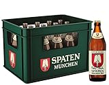 SPATEN Münchner Hell Flaschenbier, MEHRWEG im Kasten, Helles Bier aus München (20 x 0.5 l)
